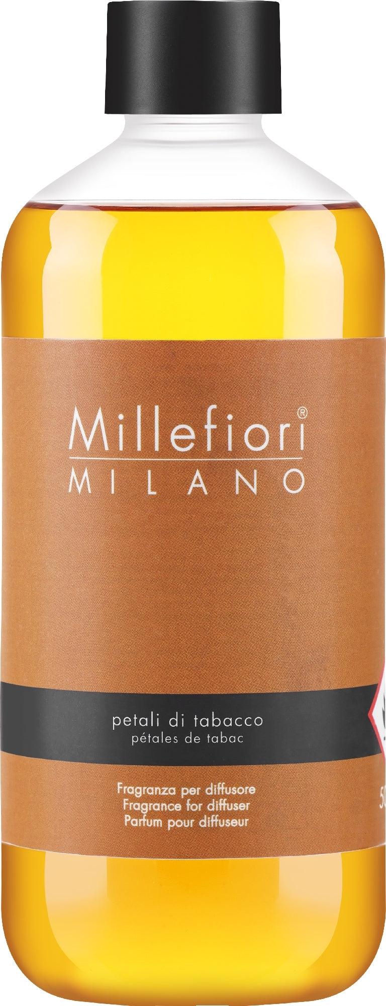 Ricarica per diffusore di aromi Millefiori Milano Petali Di Tabacco Fragrance Diffuser Refill 500 ml