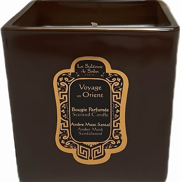 La Sultane de Saba Ambre Musc Santal Candela profumata 200 g