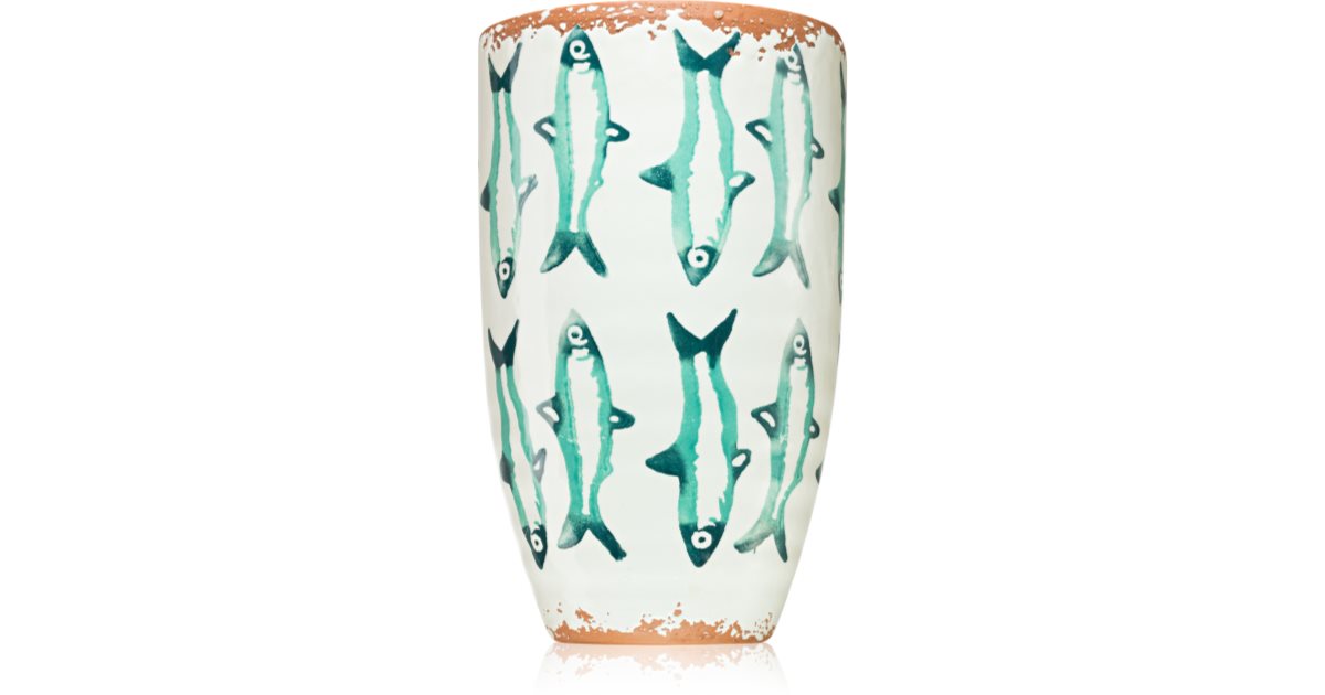 Wax Design Fish Jade Seaweed 21x13 cm candle