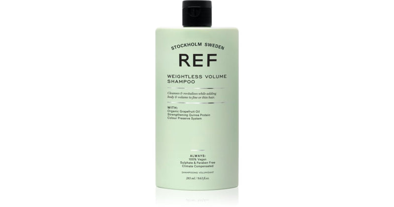 REF Weightless Volume Shampoo Shampoo für feines und kraftloses Haar für Volumen ab dem Ansatz 285 ml 