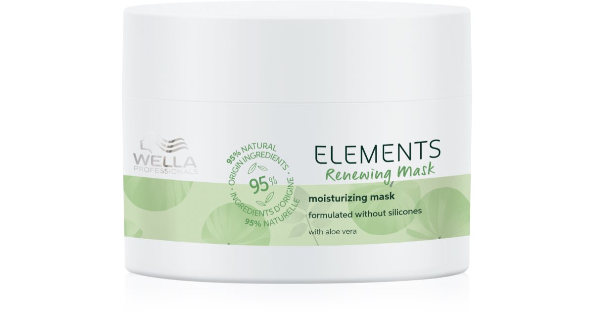 Wella Elementos Profesionales Renovadores maschera reconstructor para cabello brillante y suave 500 ml