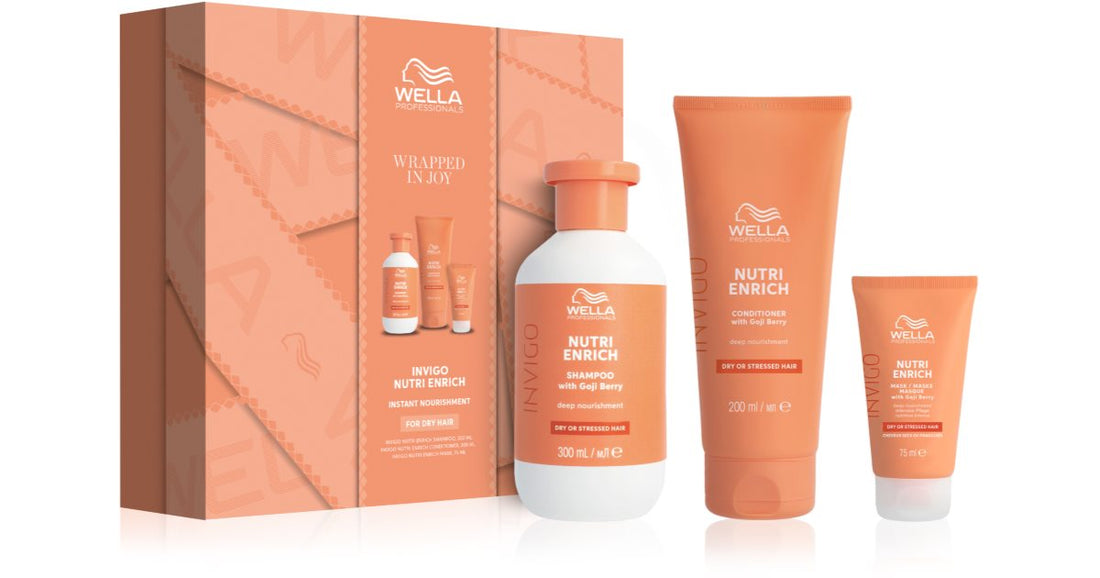 Wella 프로페셔널스 인비고 뉴트리 인리치 선물팩 (건조하고 지친 모발용) 3개