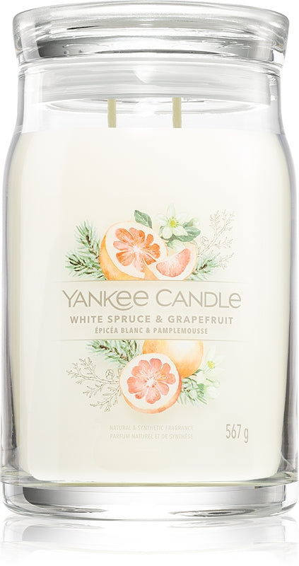 Yankee Candle White Spruce &amp; Grapefruità candela profumata 567 g