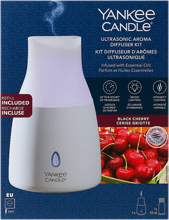 Yankee Candle Kit Diffusore Aromi Ultrasuoni Ciliegia Nera — Diffusore
