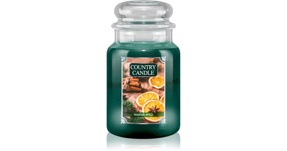 Country Candle נר ריחני של Winter Spice 680 גרם