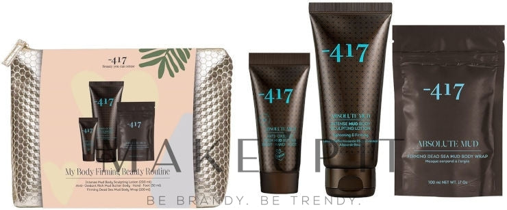 Set -417 Absolute Mud My Body Firming Beauty Routine (b/lot/100ml + b/butter/30ml + b/mask/100ml + bag)