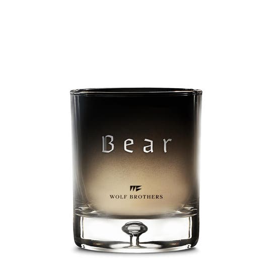 Wolf Brothers Bear Candle