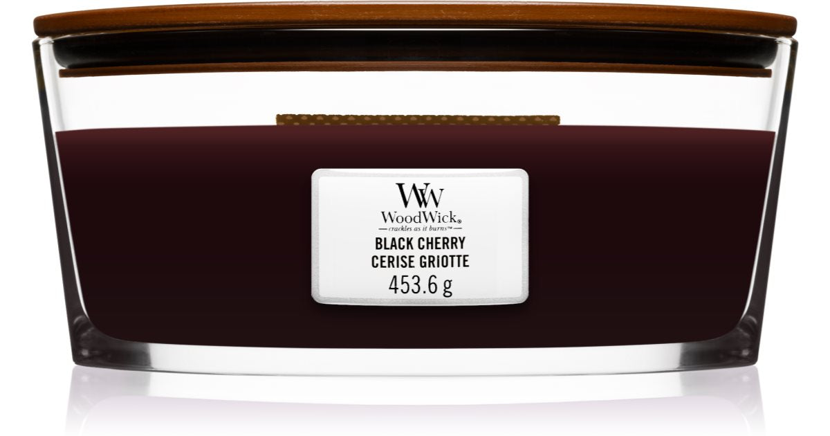 Woodwick Black Cherry 453 g candela