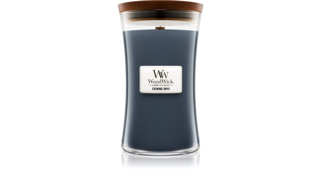 Woodwick Βραδινό Αρωματικό κερί Onyx με Ξύλινο Φιτίλι 609,5g