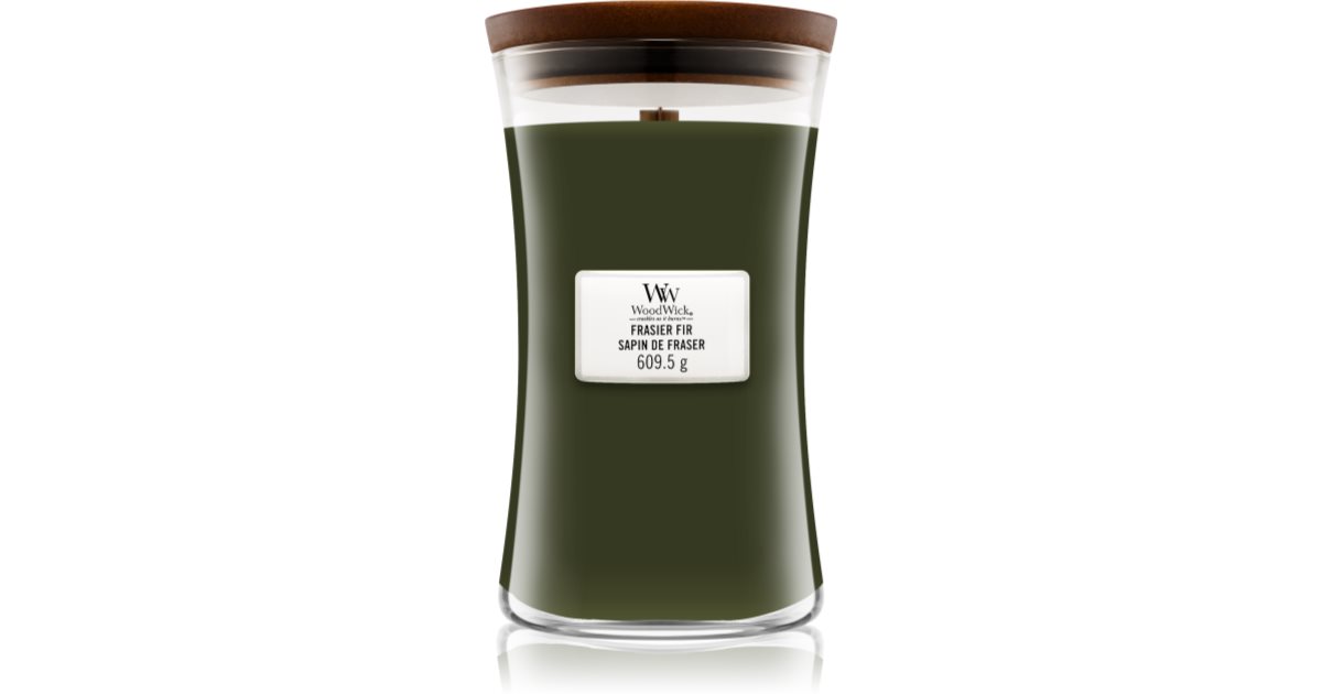 Woodwick Frasier Fir vela perfumada con mecha de madera 609,5 g