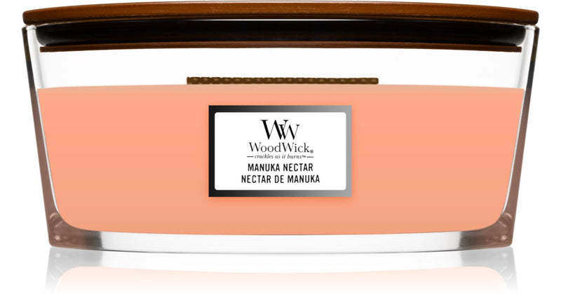 Woodwick Manuka Nectar duftlys med trævæge (Hearthwick) 16 oz