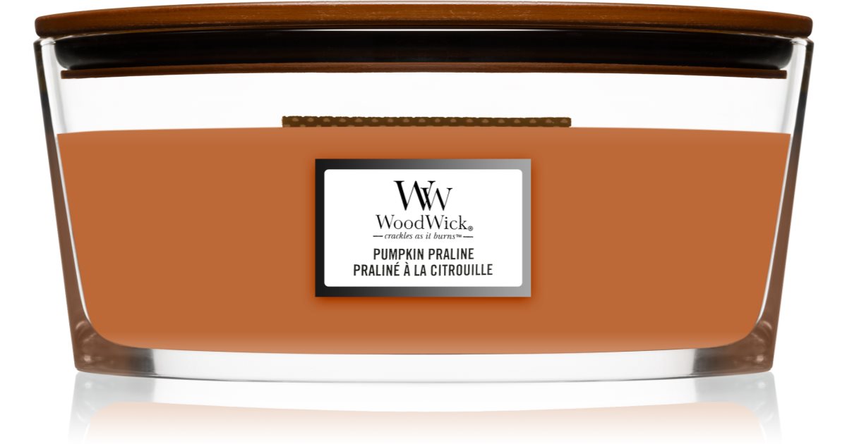 Woodwick Bougie Citrouille Praline 16 oz