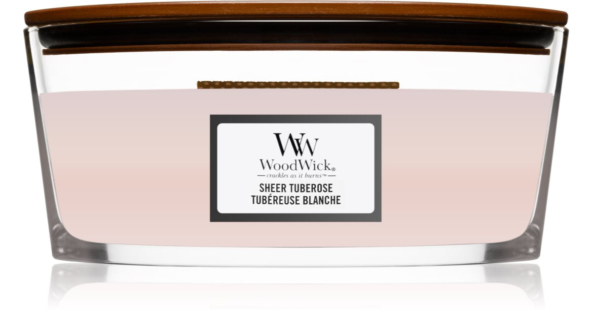 Lumânare Woodwick Sheer Tuberose 16oz