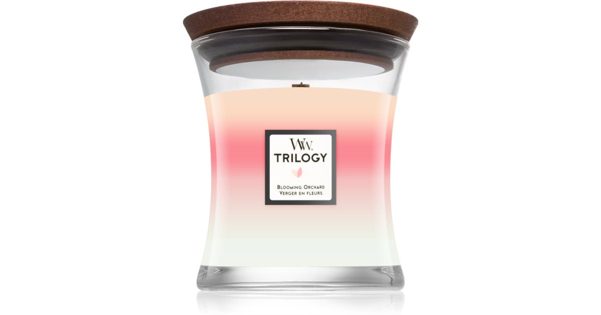 Woodwick Bougie Trilogy Blooming Orchard 275 g