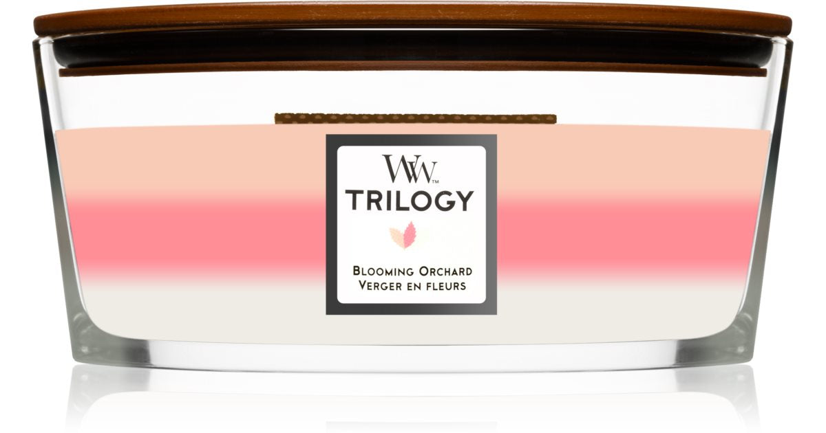 Woodwick Свеча Trilogy Blooming Orchard 16 унций