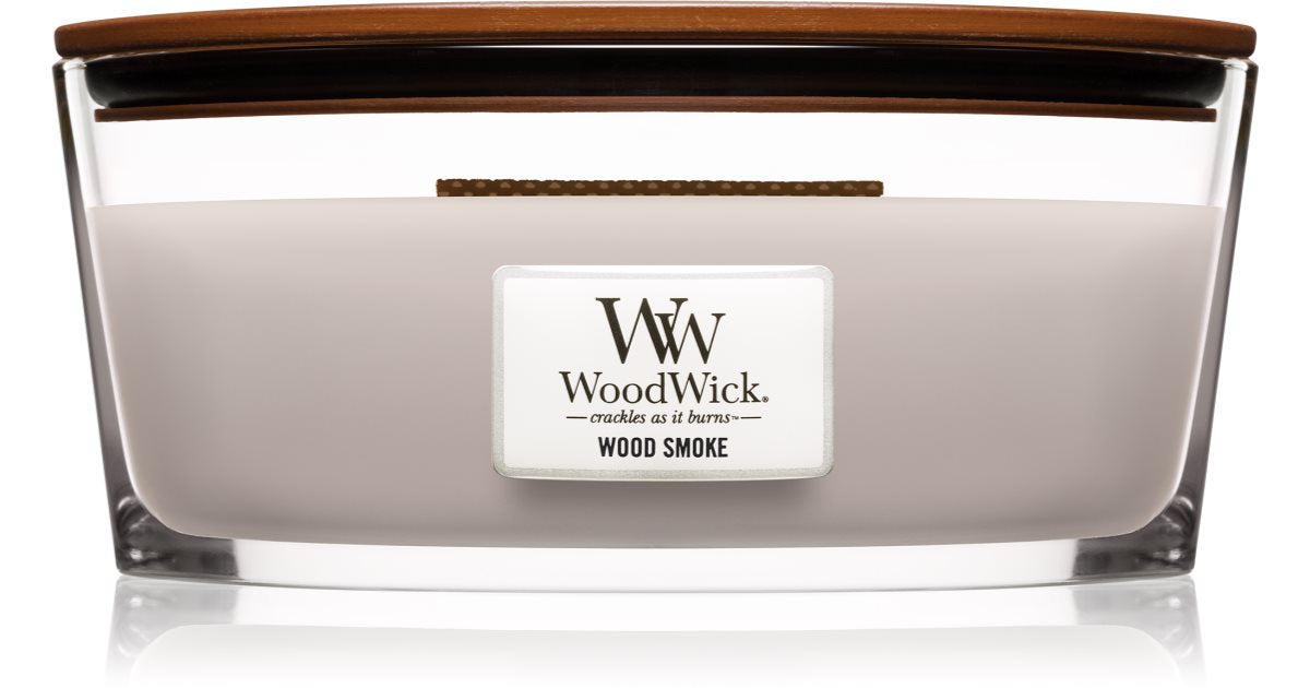 Woodwick Wood Smoke 16oz stearinlys