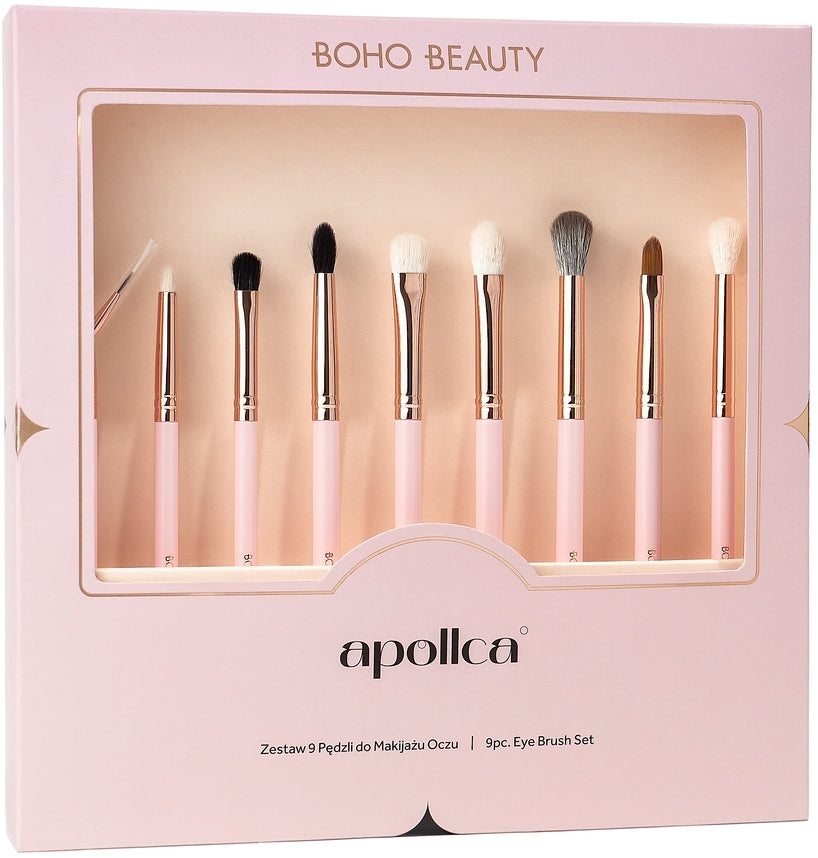 Set di pennelli per trucco, 9 pezzi Boho Beauty X Apollca Eye Brush Set 5 pz.