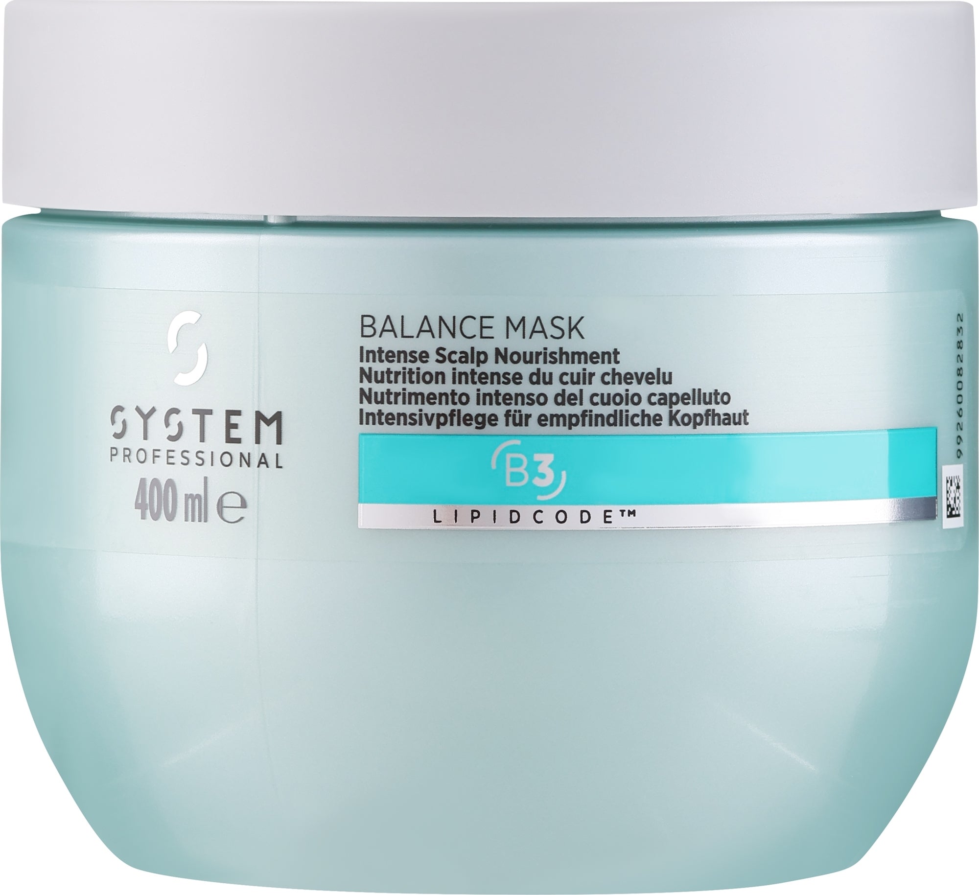 Maschera per cuoio capelluto sensibile System Professional EnergyCode B3 Balance Mask 400 ml