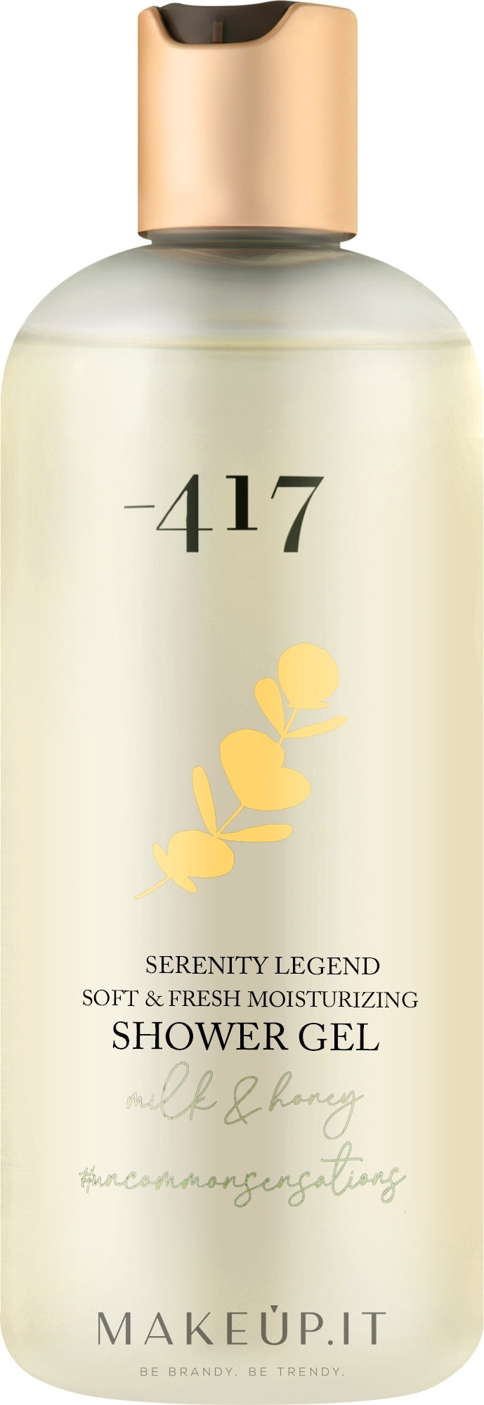 Gel doccia idratante "Latte e miele" -417 Serenity Legend Soft &amp; Fresh Moisturizing Shower Gel Milk and Honey 350 ml