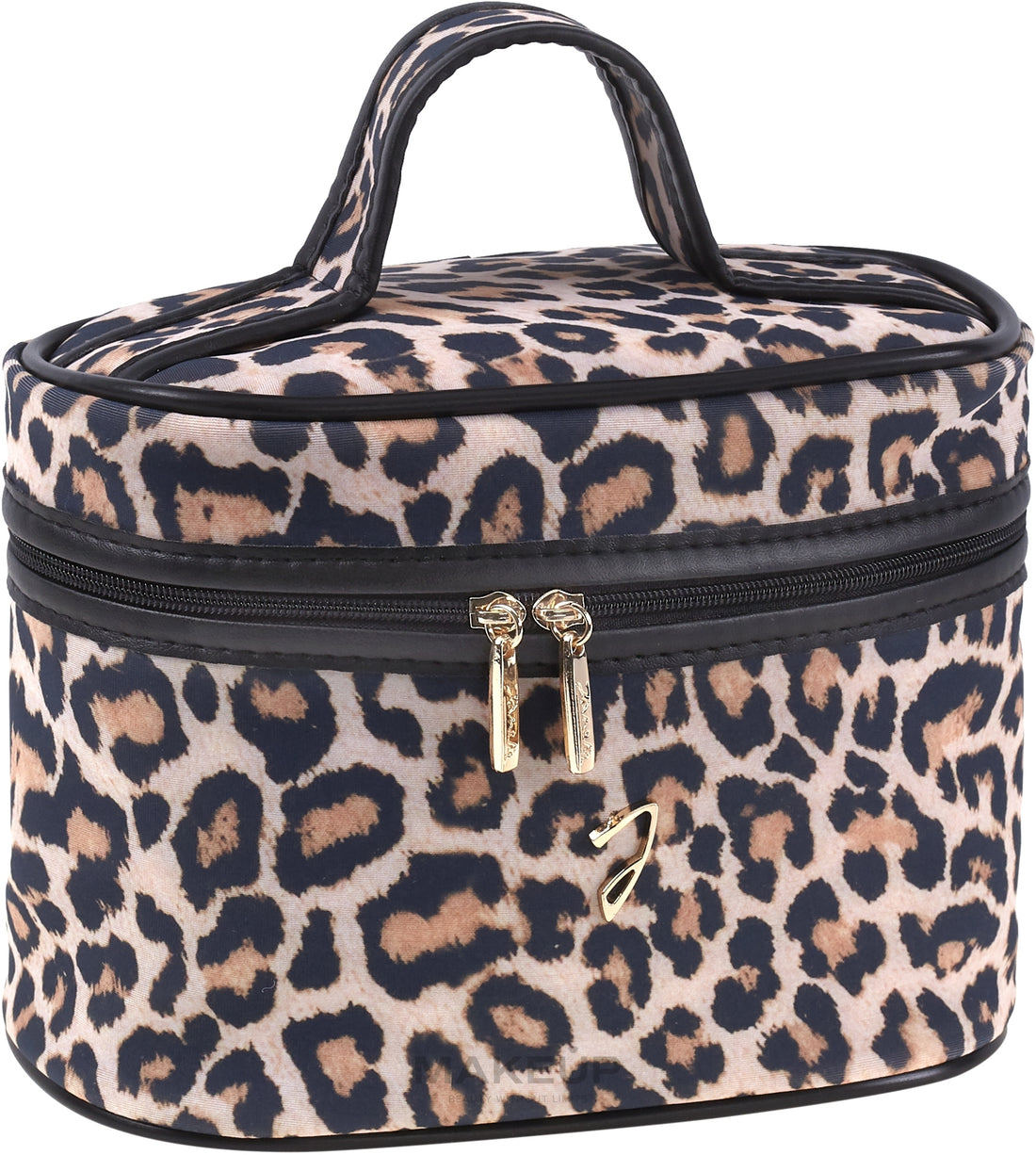 Beauty case con stampa leopardata 18x13x10 cm, A4350VT Janeke Chic Spotted Quilted Pouch