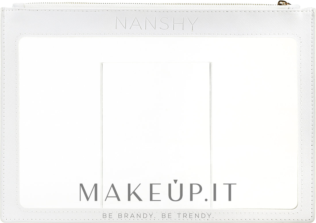 Beauty case trasparente, bianco Nanshy Clear PVC Makeup Pouch