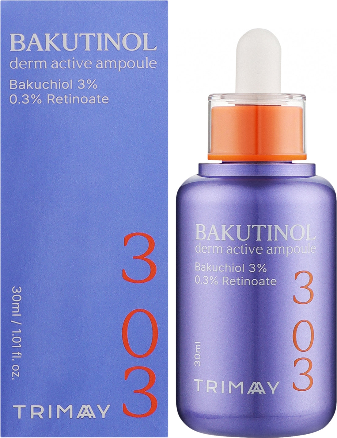 Siero anti-età con bakuchiol e retinolo Trimay Bacutinol Derm Active Ampoule 30 ml