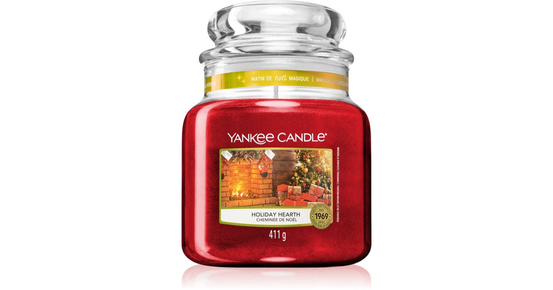 Yankee Candle Bougie Foyer des Fêtes 411 g