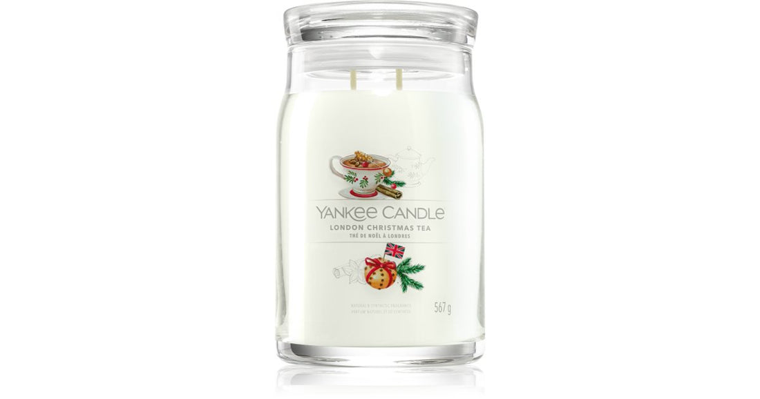 Yankee Candle Vela perfumada London Christmas Tea 368 g