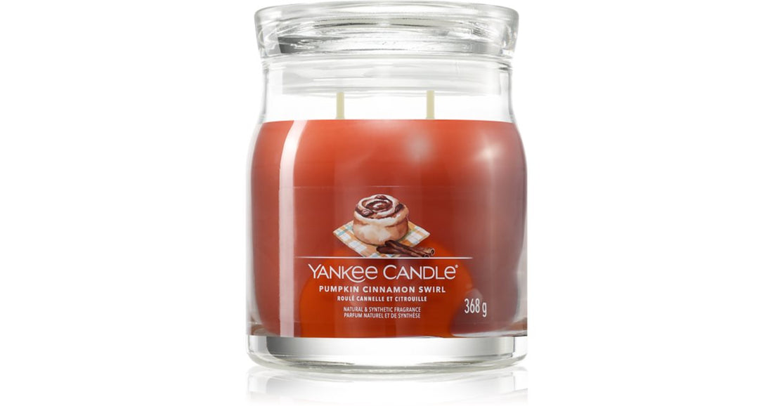 Yankee Candle Αρωματικό κερί Pumpkin Cinnamon Swirl 368 γρ