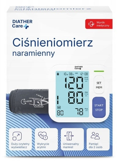 Sfigmomanometro per la misurazione della pressione arteriosa sull'avambraccio Diather Diagnostics & Therapy Diather Care