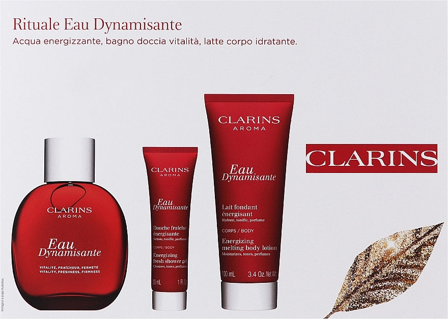 Clarins Eau Dynamisante Set (edt/100ml + b/lot/100ml + sh/gel/30ml)