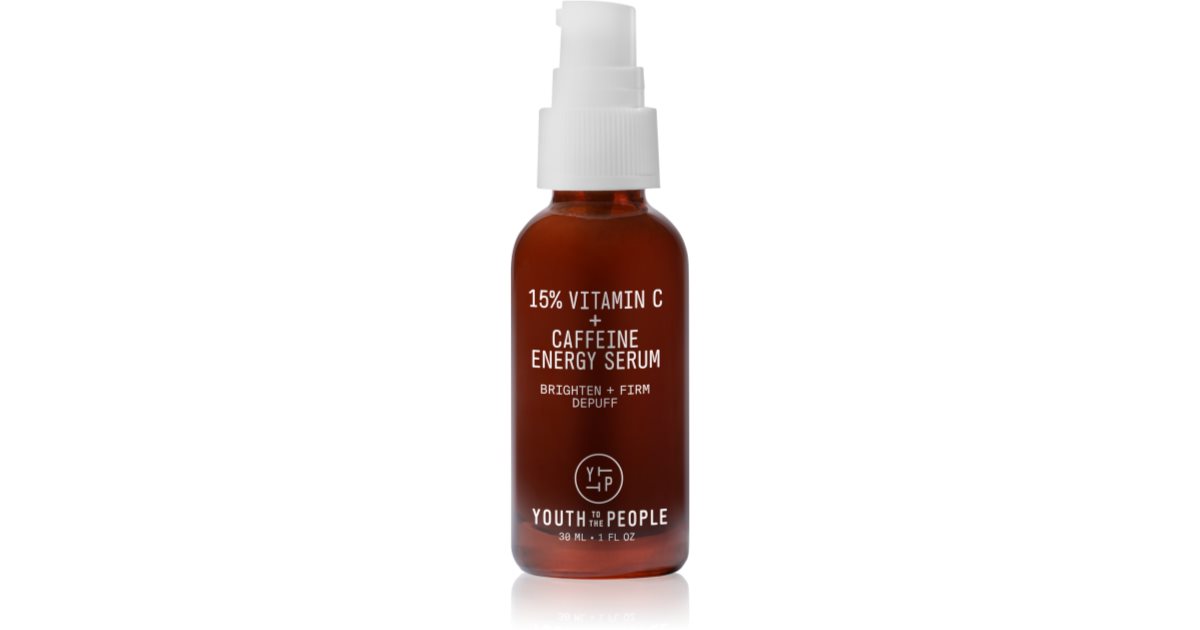 Youth To The People Energie 15 % Vitamin C + Koffein, aufhellendes Serum mit Vitamin C, 30 ml