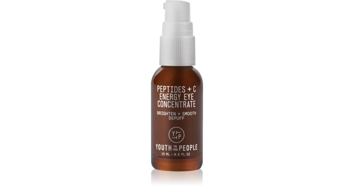 Youth To The People Sérum concentré Energy Peptides + C pour le contour des yeux à la vitamine C 15 ml