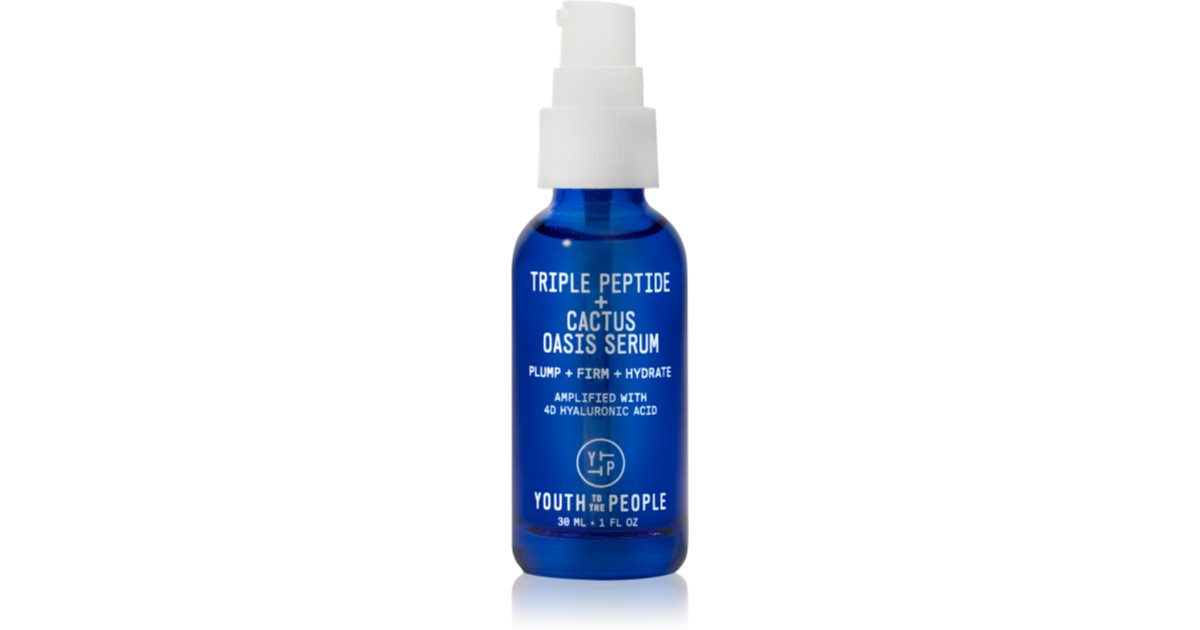 Youth To The People Oasis Triple Peptide + Cactus gezichtsserum voor gezicht en hals 30 ml