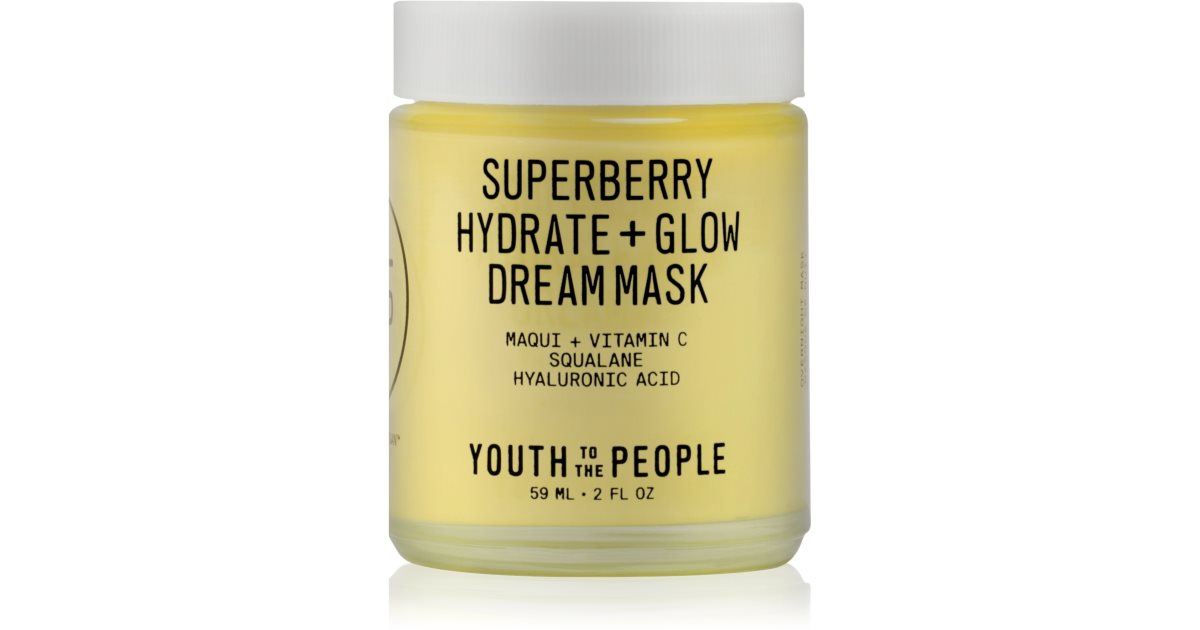 Youth To The People Superberry Hydrate + Glow Rêve maschera éclairant et hydratant 59 ml