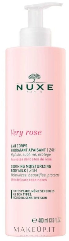 Latte corpo idratante Nuxe Very Rose Soothing Moisturizing Body Milk 400 ml