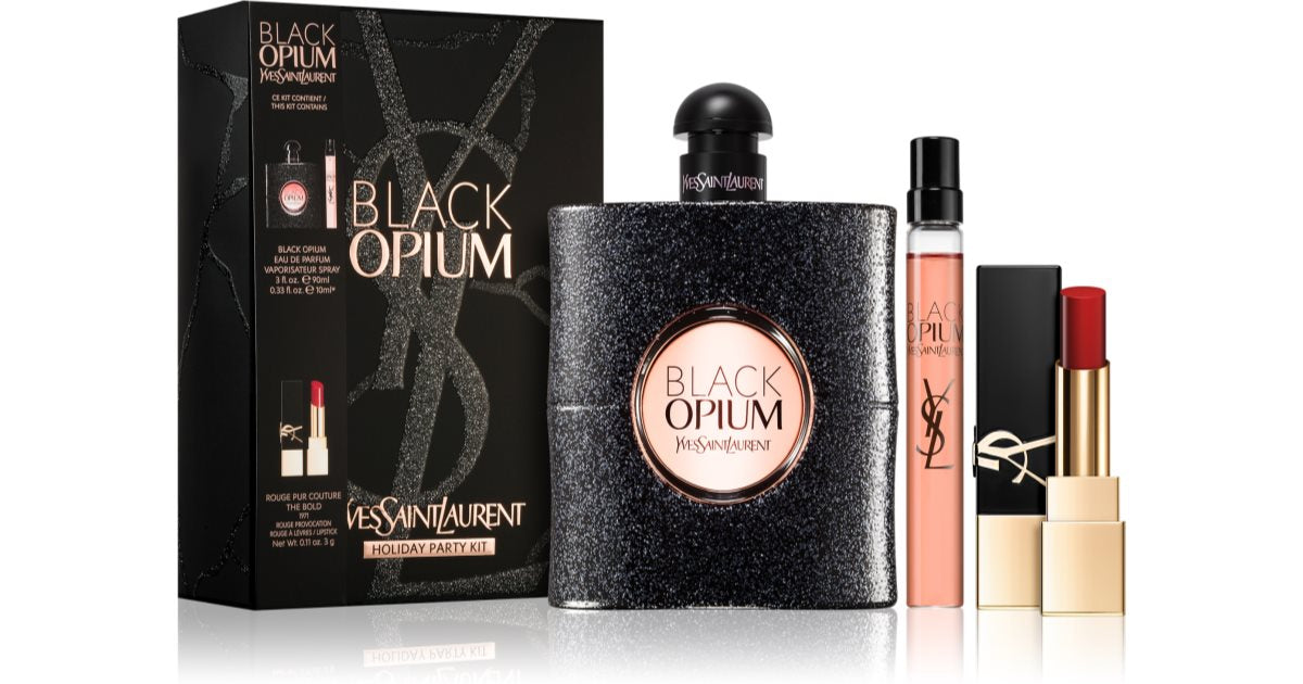 Yves Saint Laurent Black Opium gaveeske for kvinner