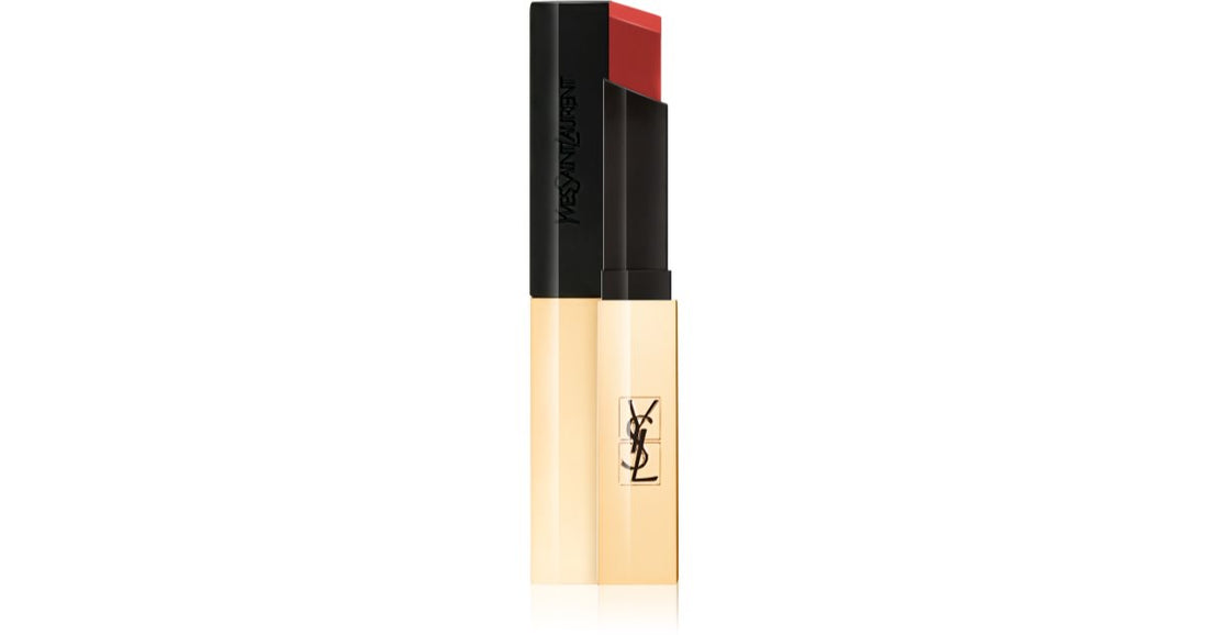 Yves Saint Laurent Rouge Pur Couture Ruj mat subțire și subțire cu culoare cu efect de piele 1966 Rouge Libre 2,2 g