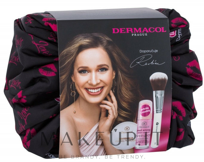 Set Dermacol Beauty II (makeup/base/20ml + powder/13,5g + brush + bag)
