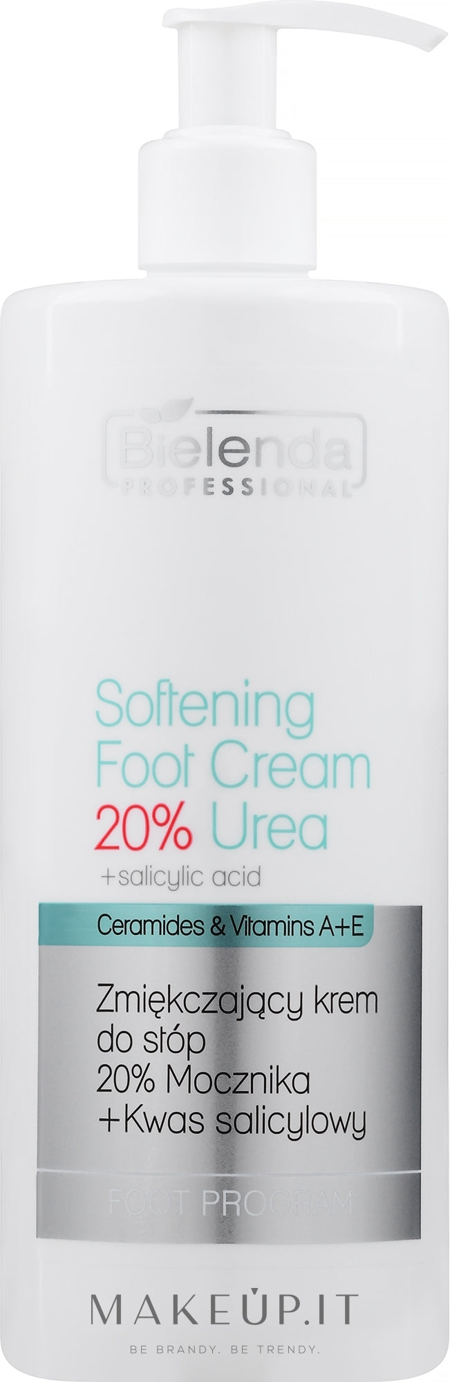 Crema piedi emolliente 20% urea + acido salicilico Bielenda Professional Podo Expert Program Softening Foot Cream 20% Urea 500 ml