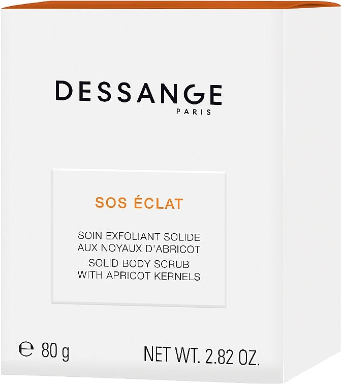 Dessange SOS Eclat Solid Body Scrub With Apricot Kernel — scrub corpo solido ai noccioli di albicocca 80 g