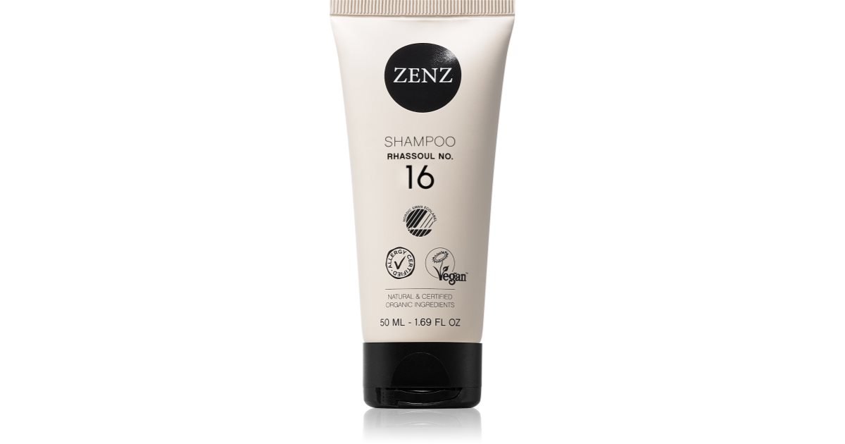 ZENZ Organic Rhassoul No. 16 θρεπτικό σαμπουάν αργίλου με άρωμα καραμέλας 900 ml