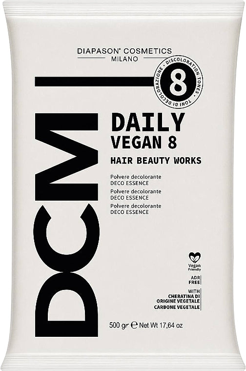 Polvere decolorante per capelli, fino a 8 toni DCM Diapason Daily Vegan 8 Hair Beauty Works 500 g