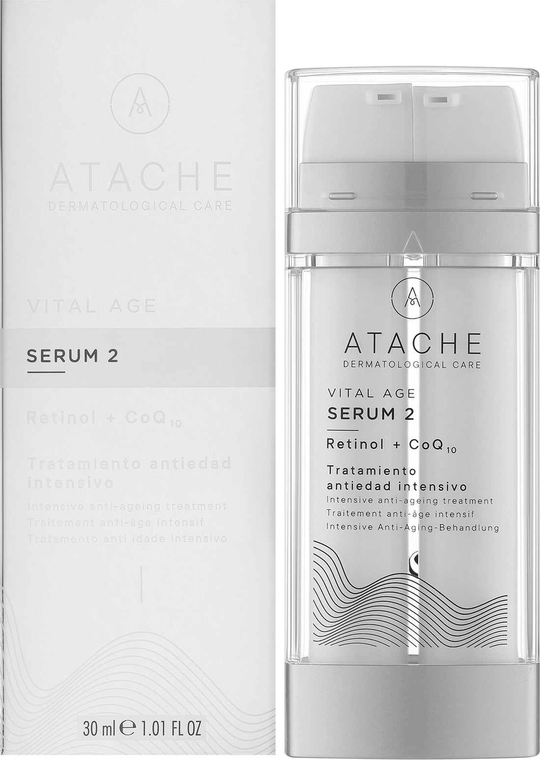 Siero antietà intensivo con retinolo e coenzima Q10 Atache Retinol Vital Age Serum 2 Intensive Anti-Aging 30 ml
