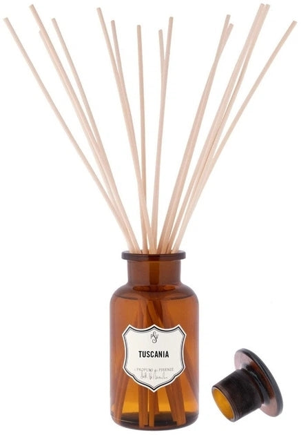 Diffusore di aromi con bastoncini "Tuscania" Spezierie Palazzo Vecchio I Profumi Di Firenze 250 ml