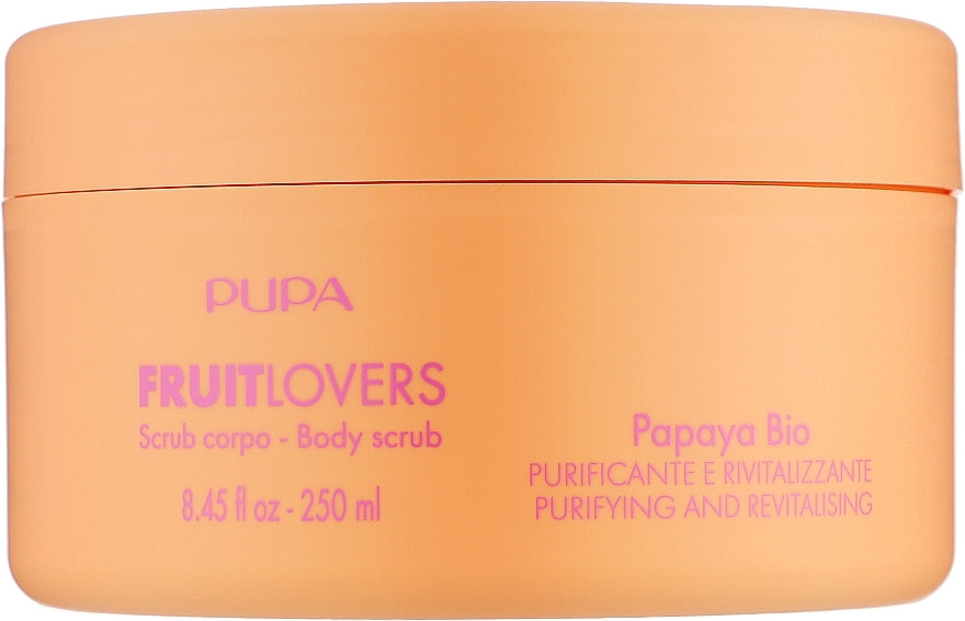Scrub corpo Pupa Fruità Lovers Papaya Bio Body Scrub 250 ml