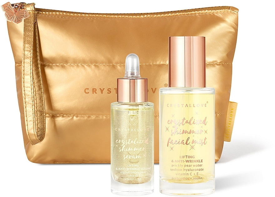 Crystallove Clear Quartz Skincare Duo set per la cura del viso 3 pz